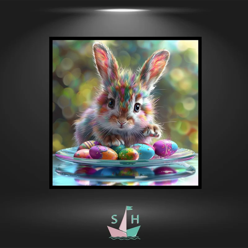 Osterhase Friedolin - Quadratisch