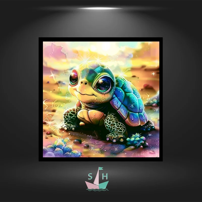 Schildkröte Stups - Strass / Rhinestone