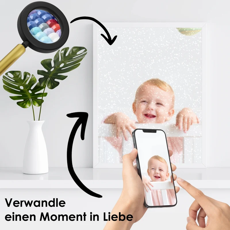 Dein Wunschmotiv - als Diamond Painting (eckige Steine)