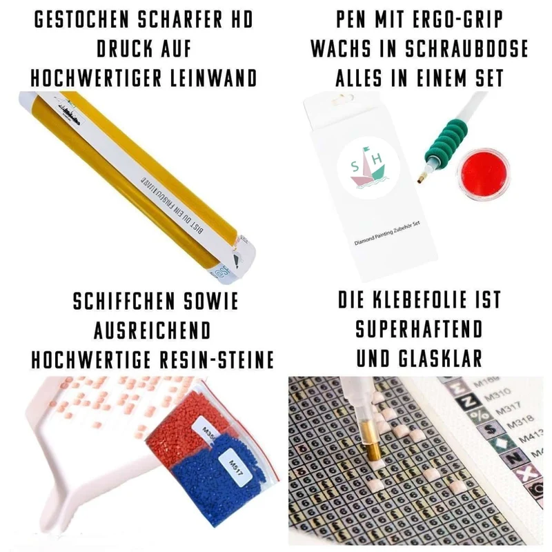 Dein Wunschmotiv - als Diamond Painting (eckige Steine)
