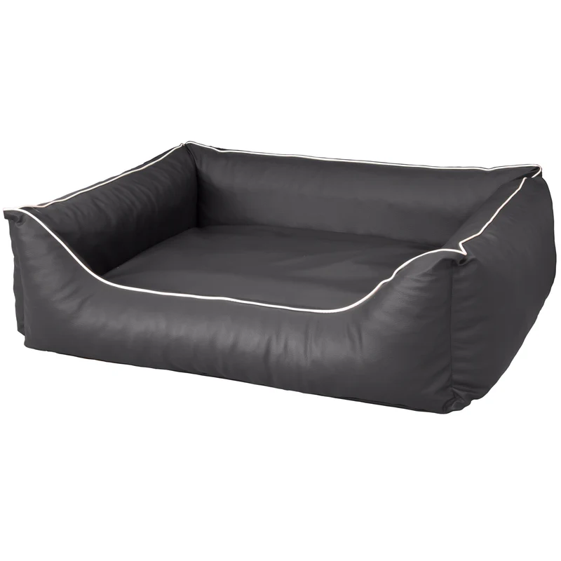 Orthopädisches Hundebett Rocco – Kunstleder Wendebett, waschbar & wendbar