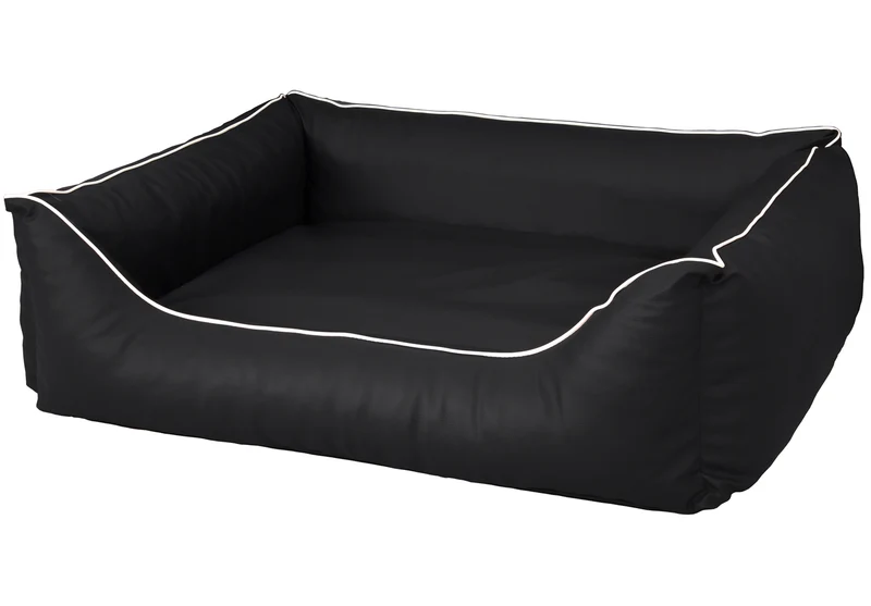 Orthopädisches Hundebett Rocco – Kunstleder Wendebett, waschbar & wendbar