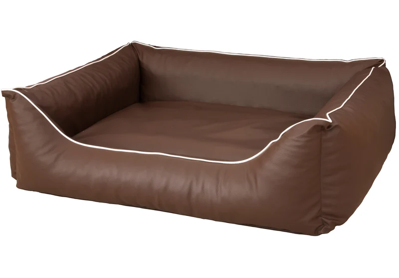 Orthopädisches Hundebett Rocco – Kunstleder Wendebett, waschbar & wendbar