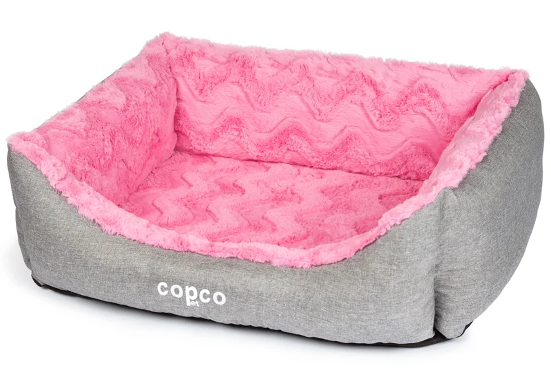 Orthopädisches Hundebett Pia – kuscheliges Hundekörbchen für kleine & mittelgroße Hunde, mikrofaser, waschbar