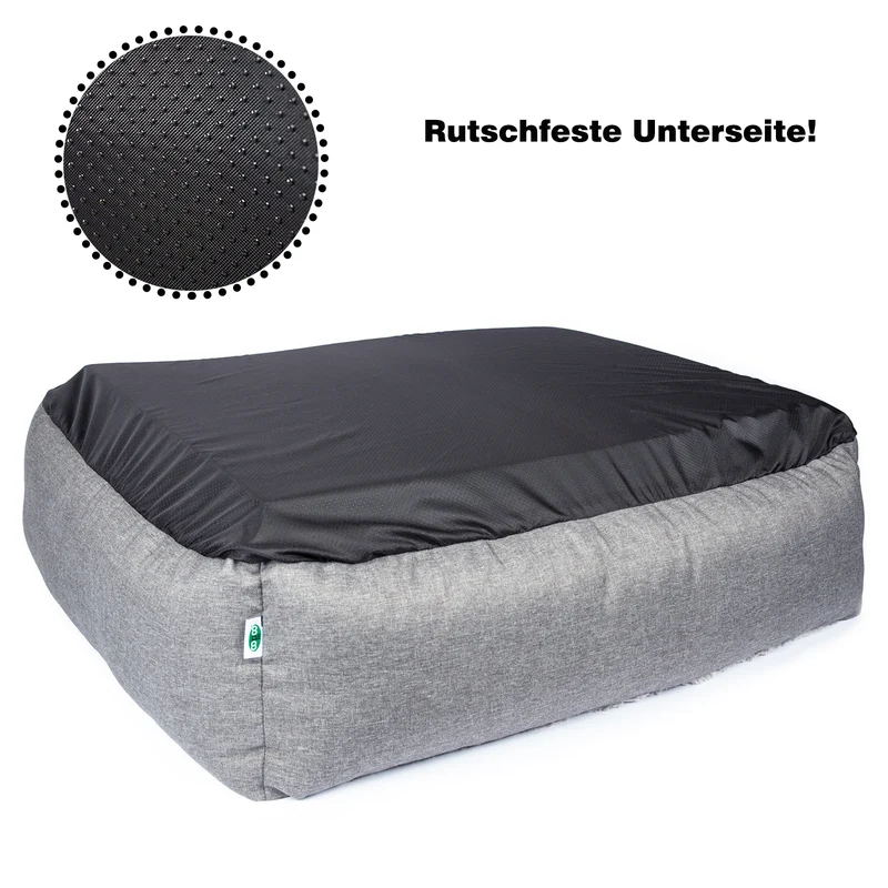 Orthopädisches Hundebett Pia – kuscheliges Hundekörbchen für kleine & mittelgroße Hunde, mikrofaser, waschbar