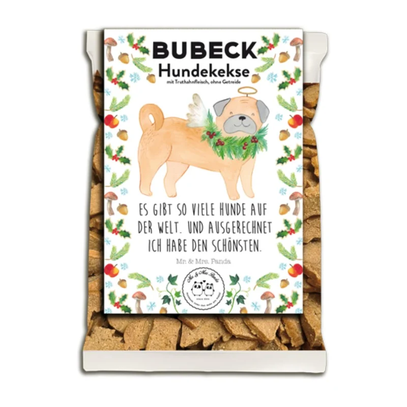 Weihnachtskekse Mr. & Mrs. Panda mit Truthahn