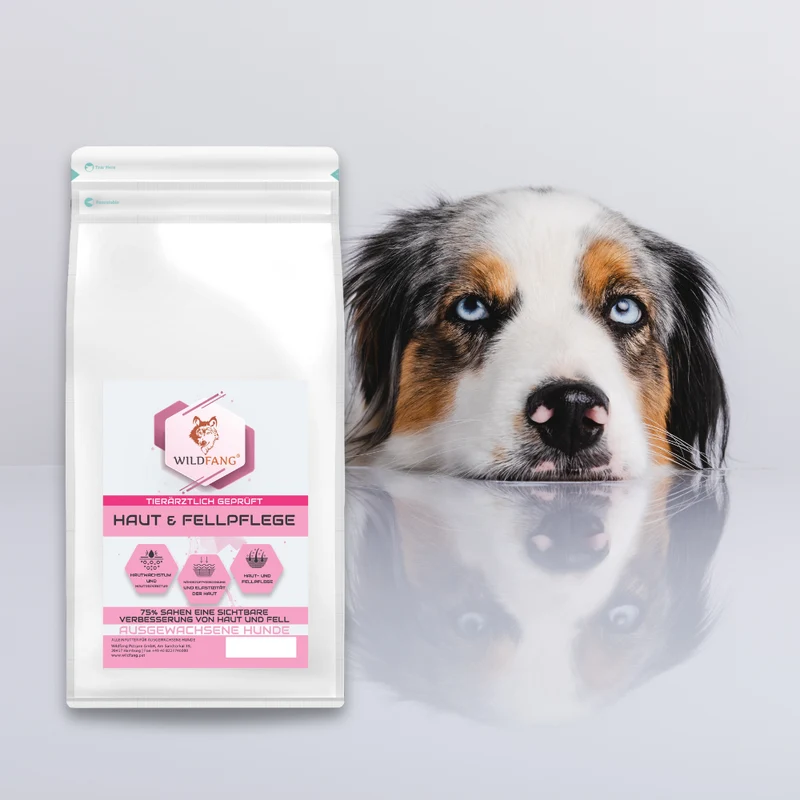 VetLine Trockenfutter mit Peptiden für Hunde - Haut und Fell
