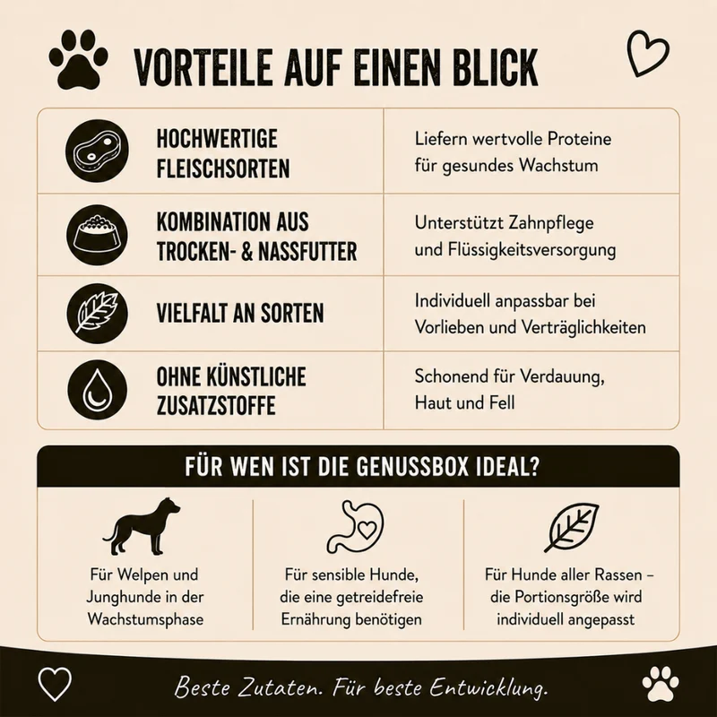 Genussbox Junior - Trocken- & Nassfutter