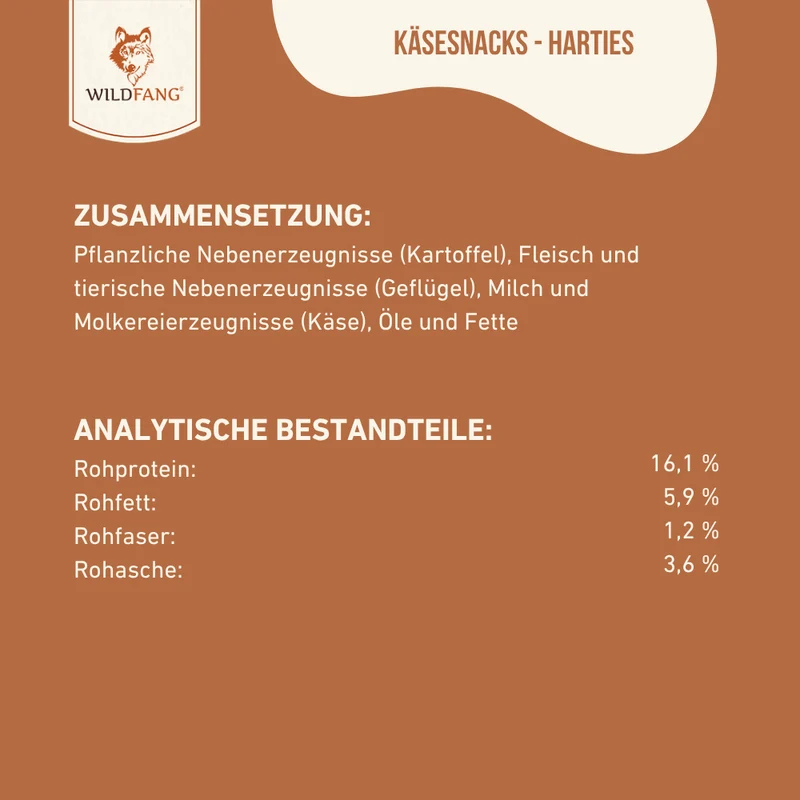 Harties - Käse Snack für Hunde - getreidefrei