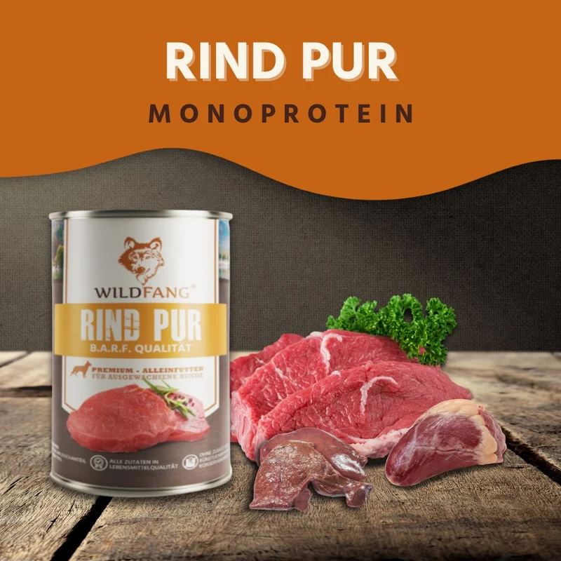Nassfutter Mix 6 x 400g - BARF Qualität