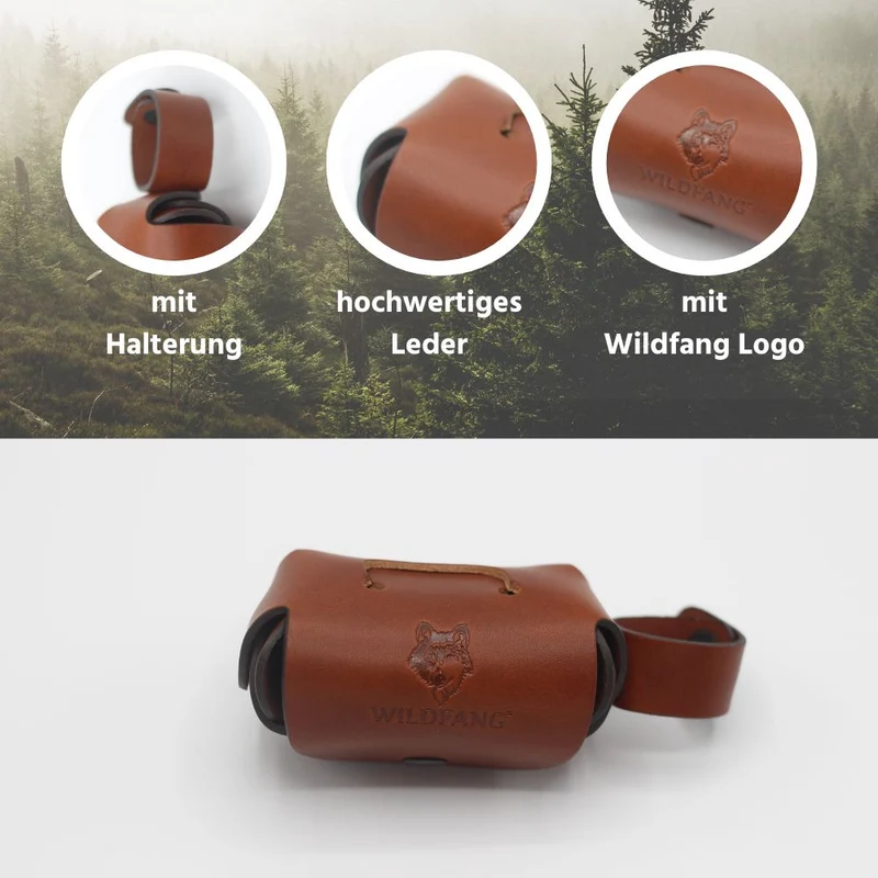 Kotbeutel Spender aus Leder