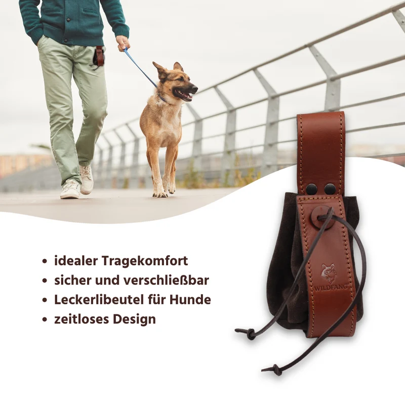 Leckerli Beutel aus Leder