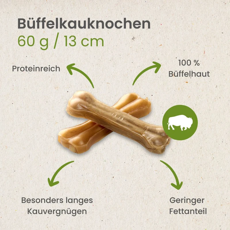 Büffelknochen, 7,5 cm