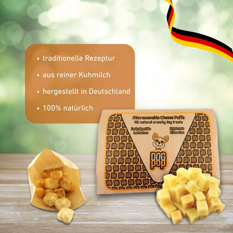Dog Pops - Käse-Popcorn für Hunde