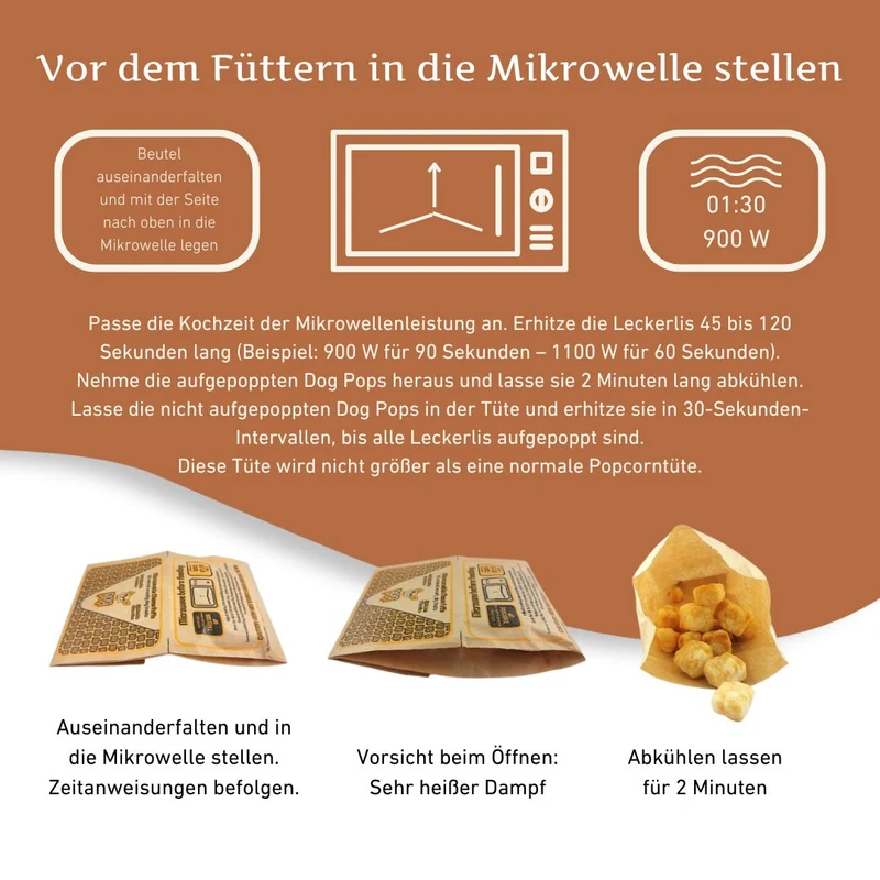 Dog Pops - Käse-Popcorn für Hunde