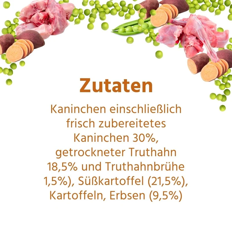 Adult Trockenfutter Sparpack 2 x 2 kg mit Kaninchen- getreidefrei