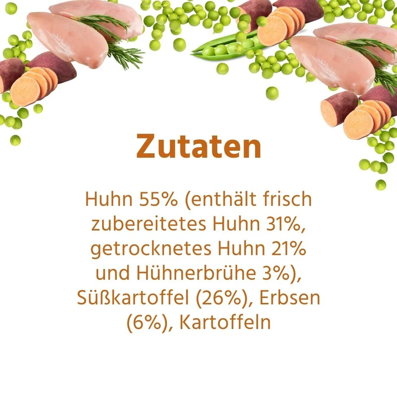 Adult Trockenfutter Sparpack 2 x 2 kg mit Huhn & Kräuter - getreidefrei
