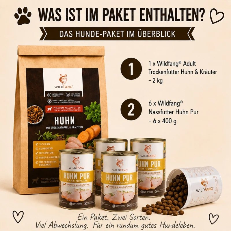 Adult Futterpaket Huhn - getreidefrei
