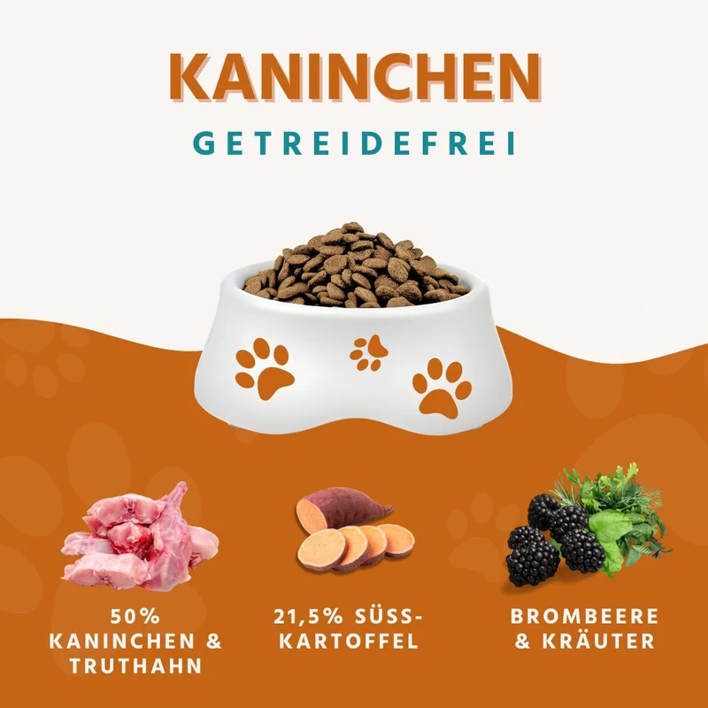 Adult Trockenfutter mit Kaninchen - getreidefrei