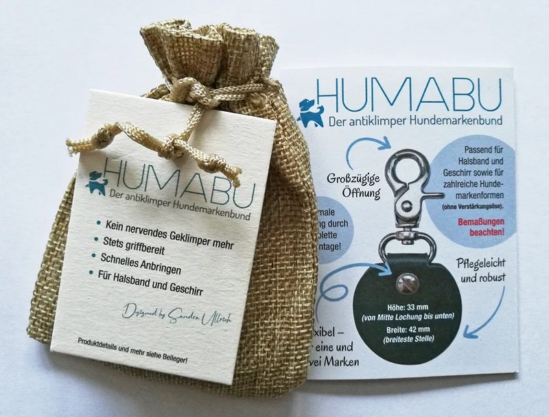HUMABU Antiklimper Hundemarkenbund – Standard