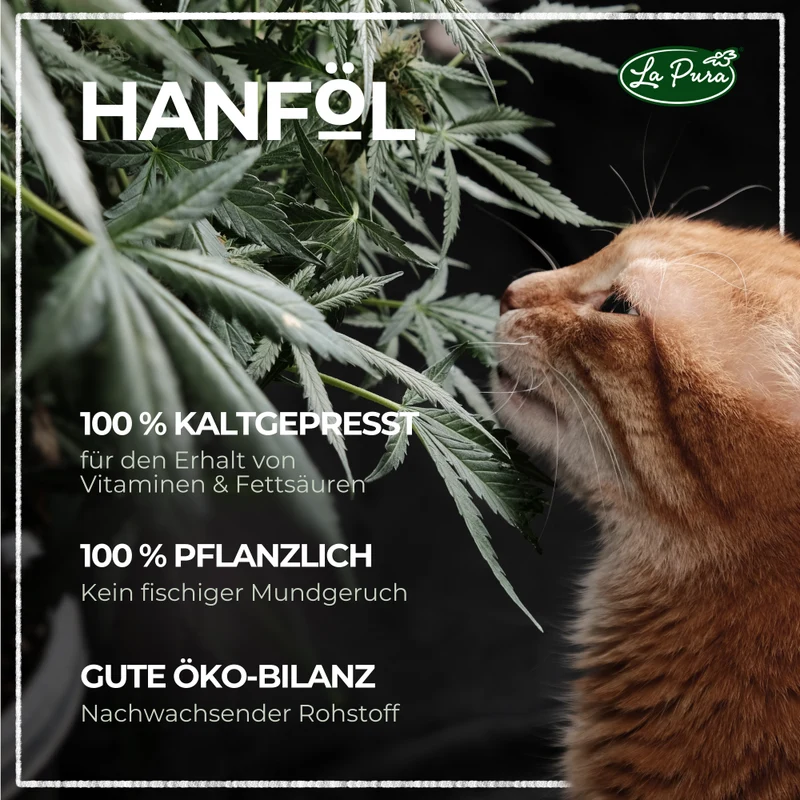 LaPura Hanföl für Hunde und Katzen