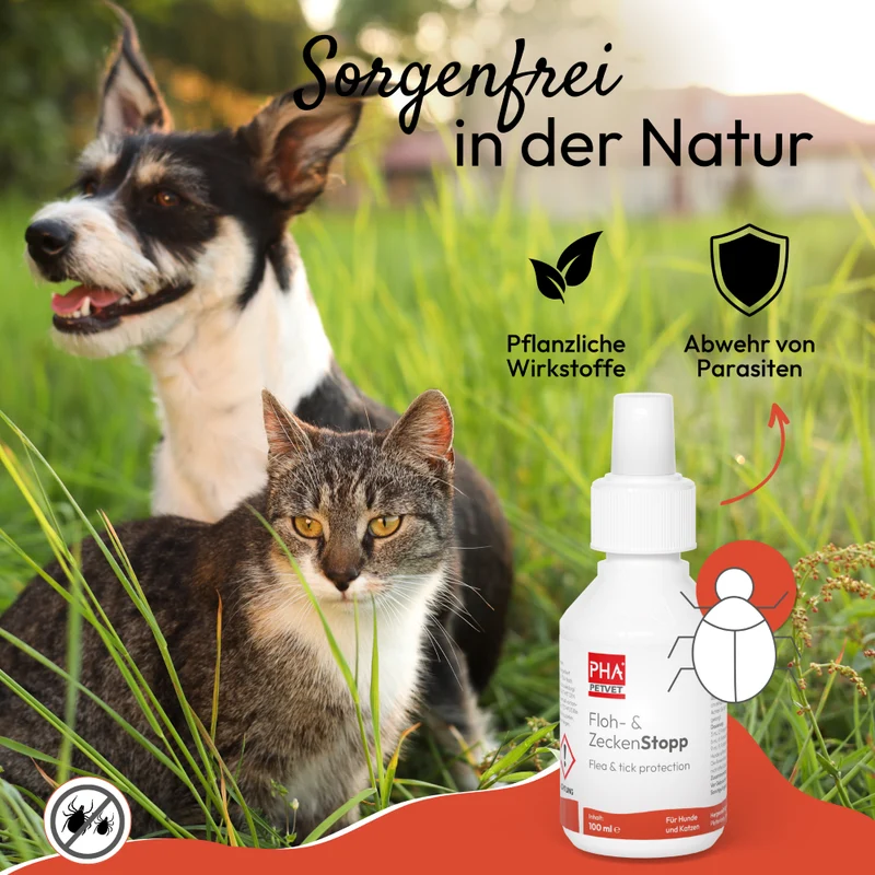 PHA Floh & ZeckenStopp für Hunde u. Katzen 100 ml