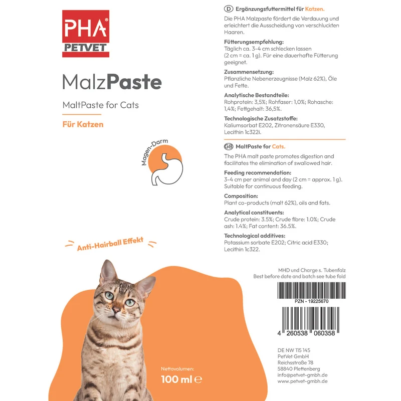 PHA MalzPaste für Katzen - 100 ml