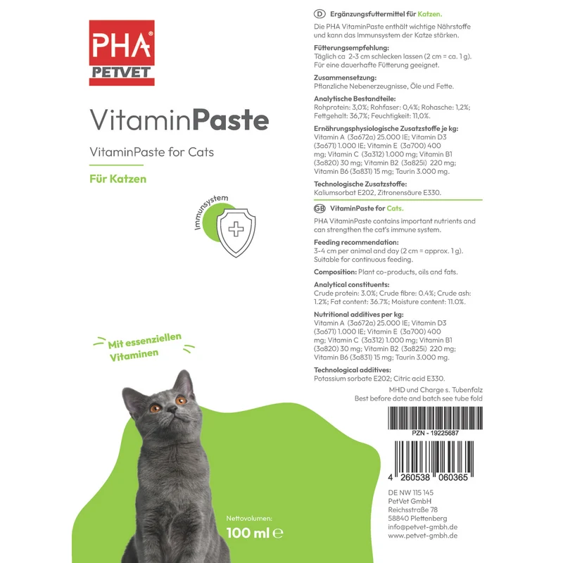 PHA VitaminPaste für Katzen - 100 ml