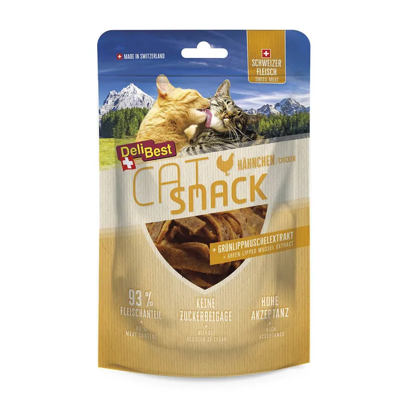 DeliBest Cat Snack Hähnchen mit Grünlippmuschel