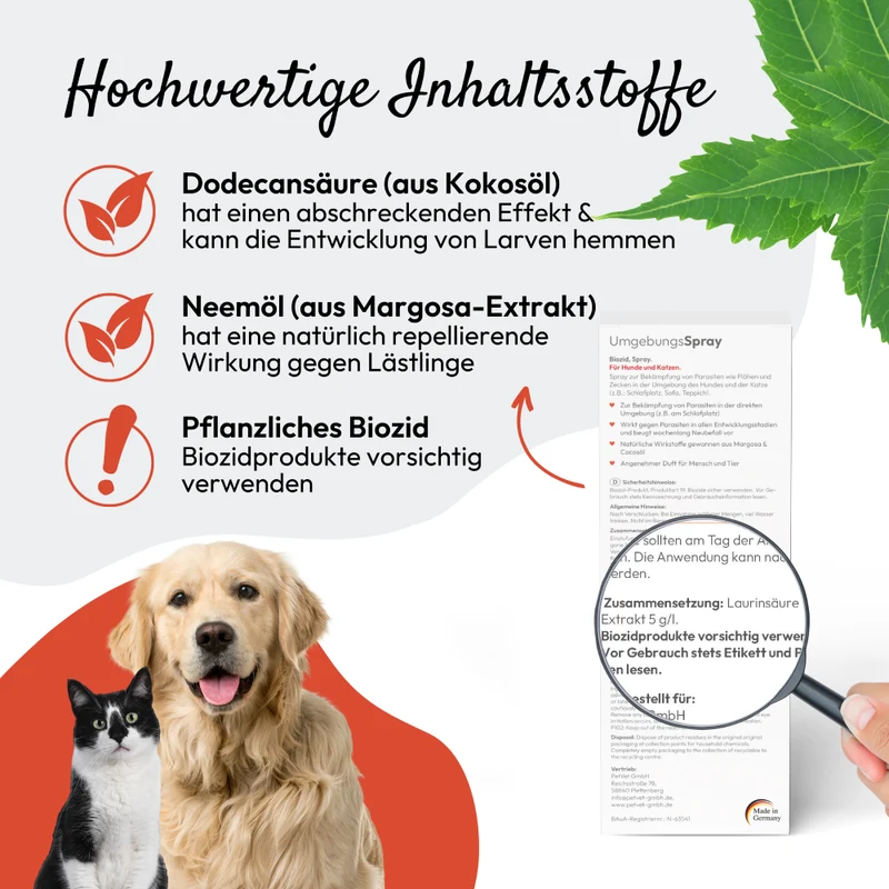PHA UmgebungsSpray für Hunde u. Katzen 150 ml