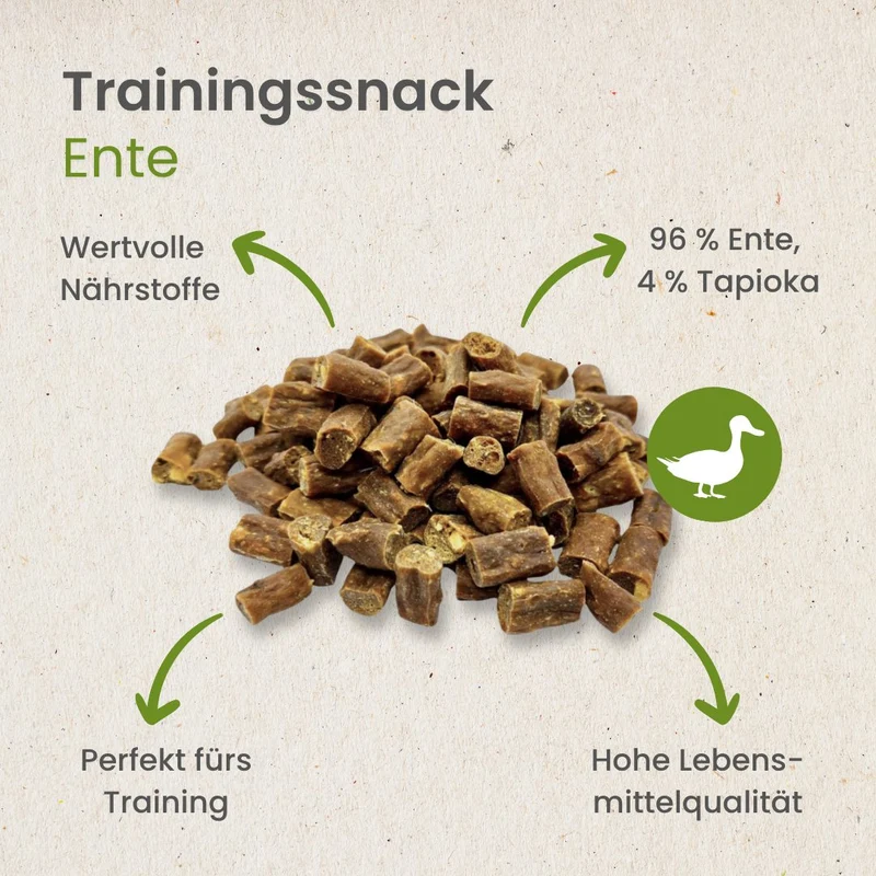 Enten-Sticks-Trainingssnack