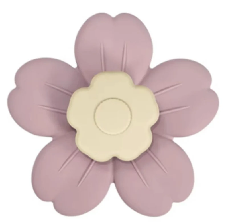 Montessori‑Blumen‑Saugnapf‑Spielzeug || Rosa