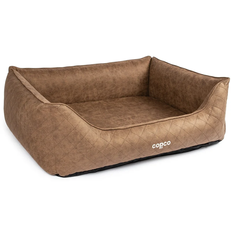 Orthopädisches Hundebett Hugo – gesteppter Polsterstoff, waschbar & rutschfest für kleine & große Hunde