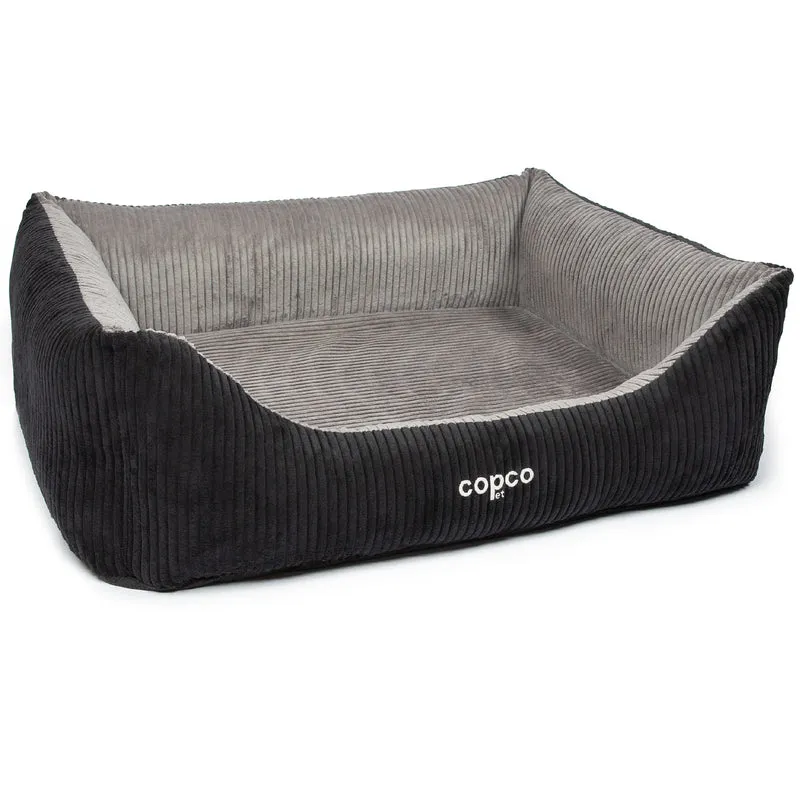 Orthopädisches Hundebett Kyra – Cord, waschbar & kuschelig für kleine & große Hunde