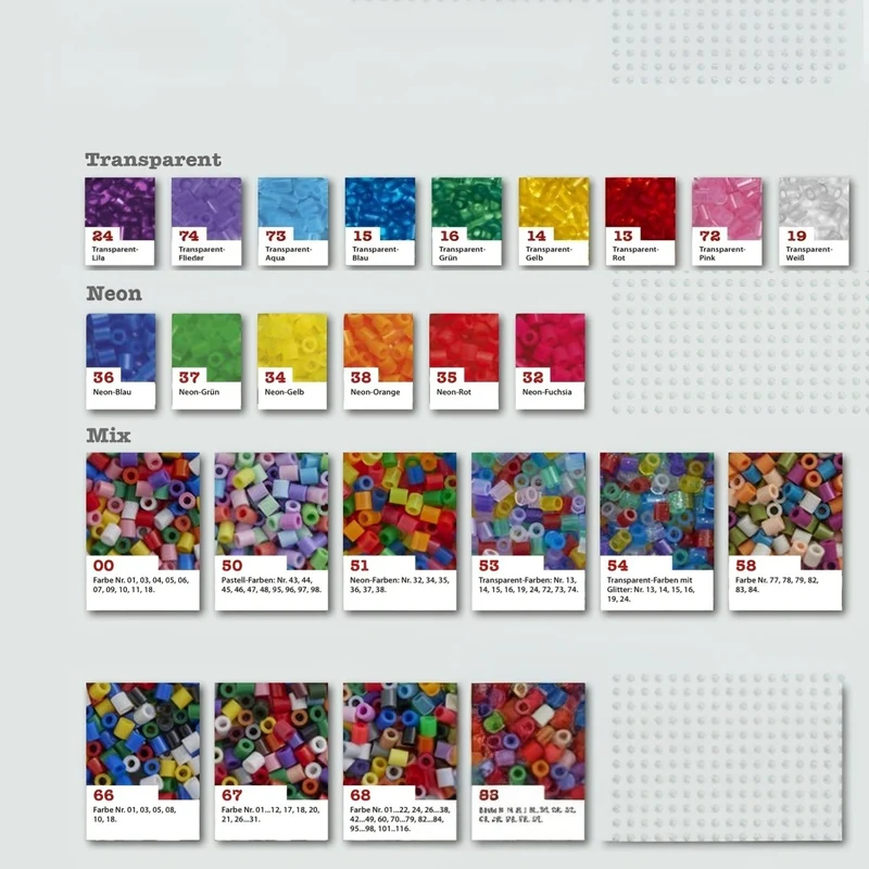 1000er Set Auswahl Hama Midi Bügelperlen