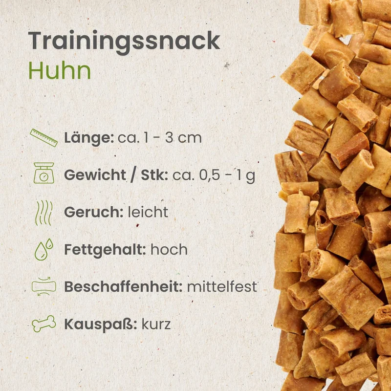 Hühner-Sticks-Trainingssnack
