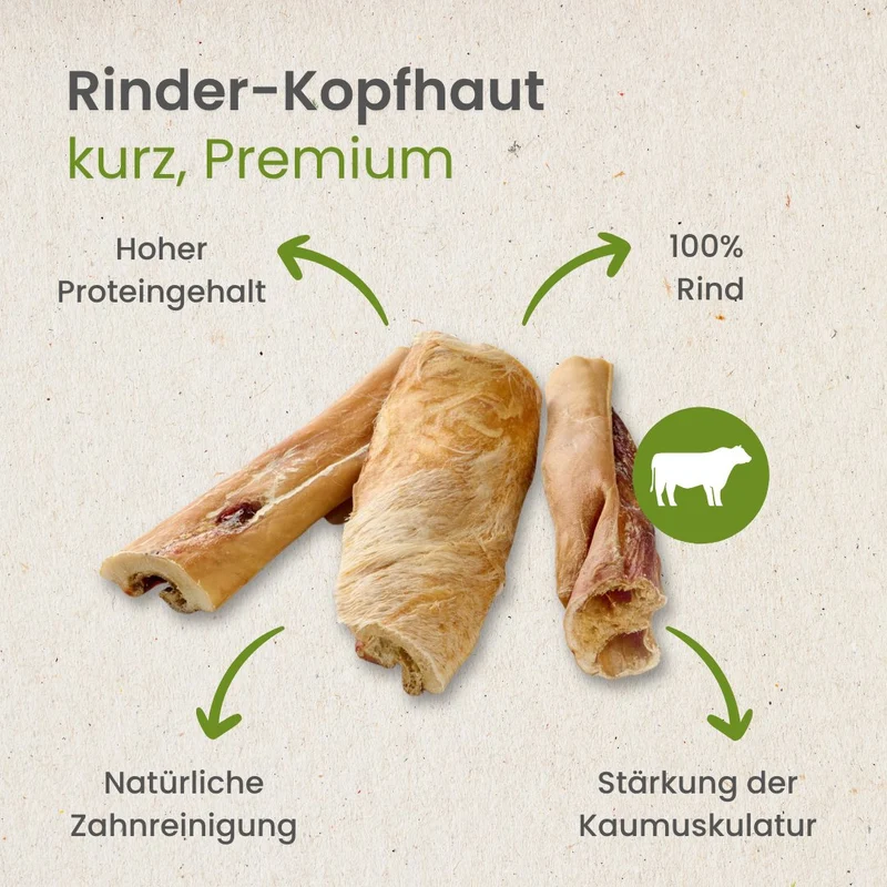 Rinder-Kopfhaut, kurz Premium
