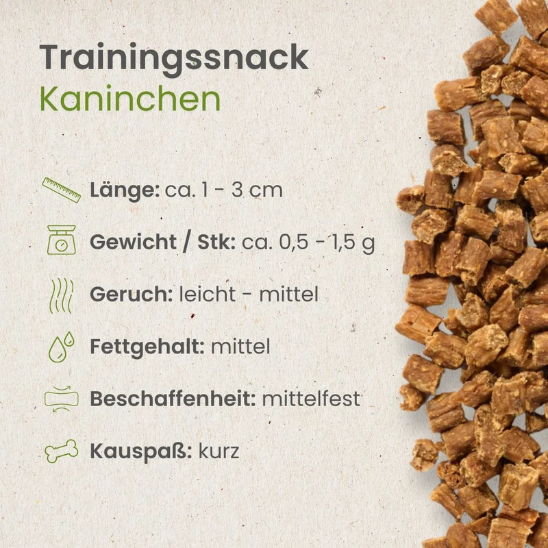 Kaninchen-Sticks-Trainingssnack