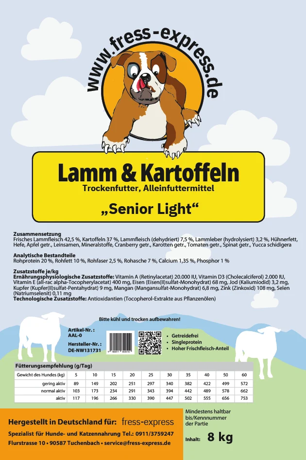 fress-express Lamm & Kartoffeln "Senior Light"