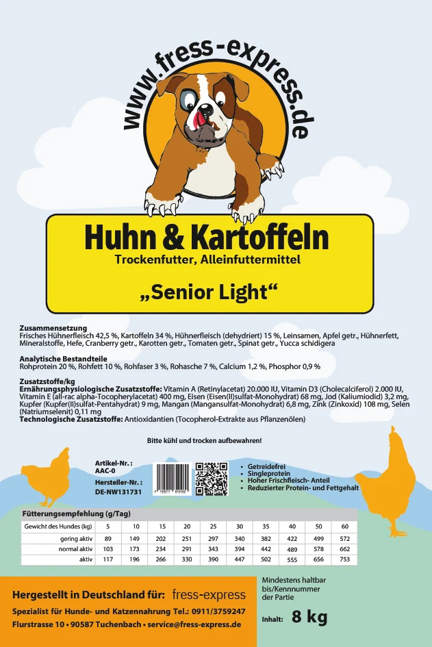 fress-express Huhn & Kartoffeln Senior Light