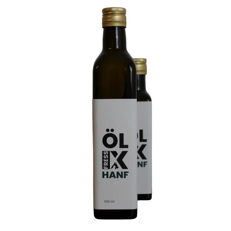 Bio Hanföl kaltgepresst für Hund, Katze, Pferd und Speisen