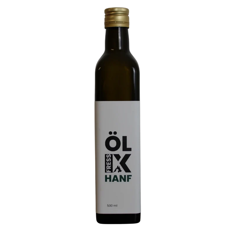 Bio Hanföl kaltgepresst für Hund, Katze, Pferd und Speisen