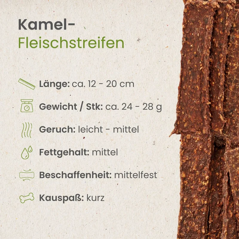 Kamel-Fleischstreifen