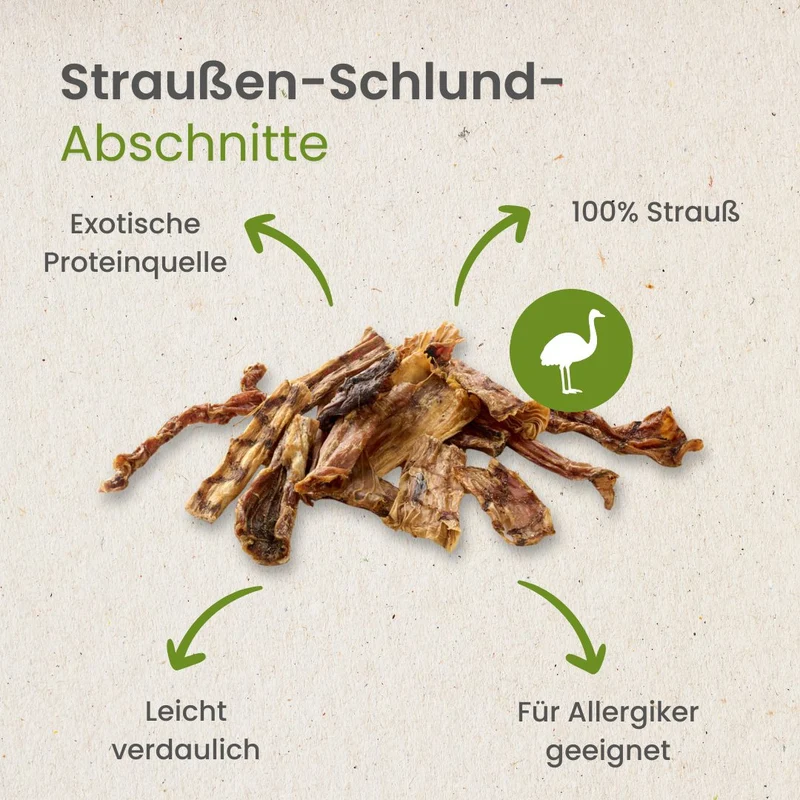 Straußen-Schlund-Abschnitte