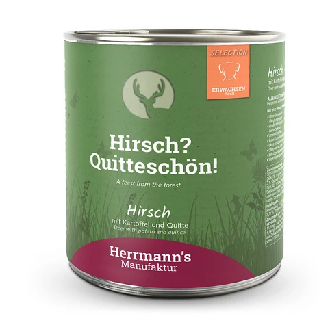 Herrmann's Selection Adult Hirsch mit Kartoffel und Quitte