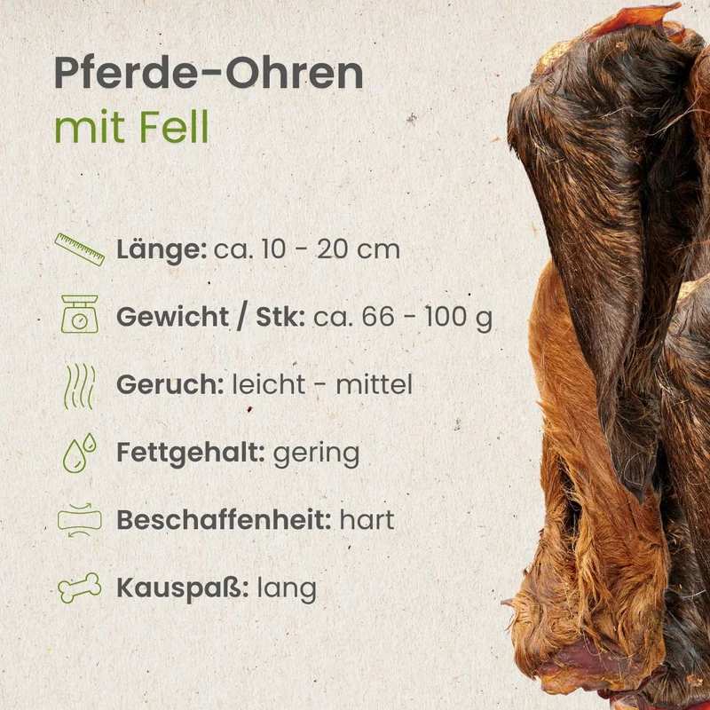 Pferde-Ohren mit Fell