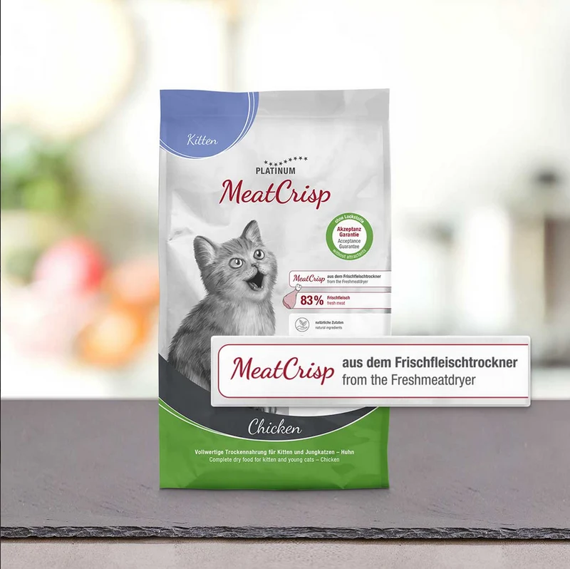 Meat Crisp Kitten Chicken Katzen Trockenfutter 83% Fleisch Taurin optimiert