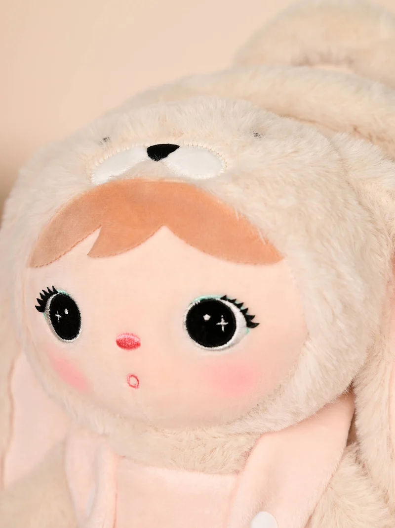 Personalisierter Metoo-Rucksack mit Puppe | Beige Hase