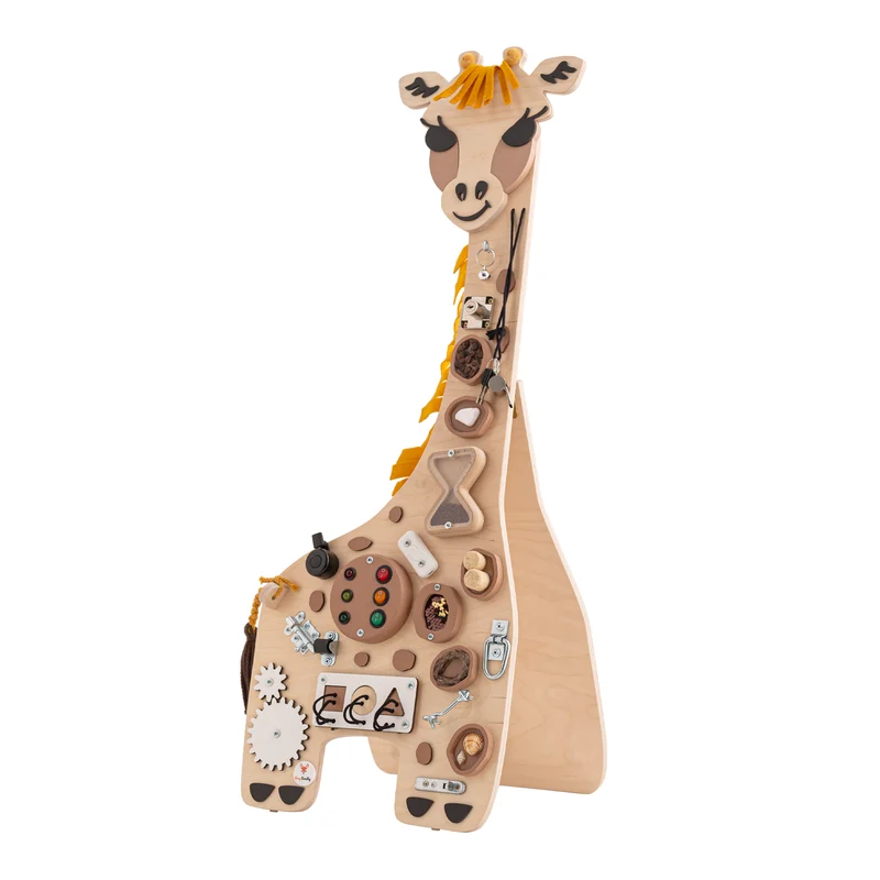 Montessori Busy Board -Giraffe Franca