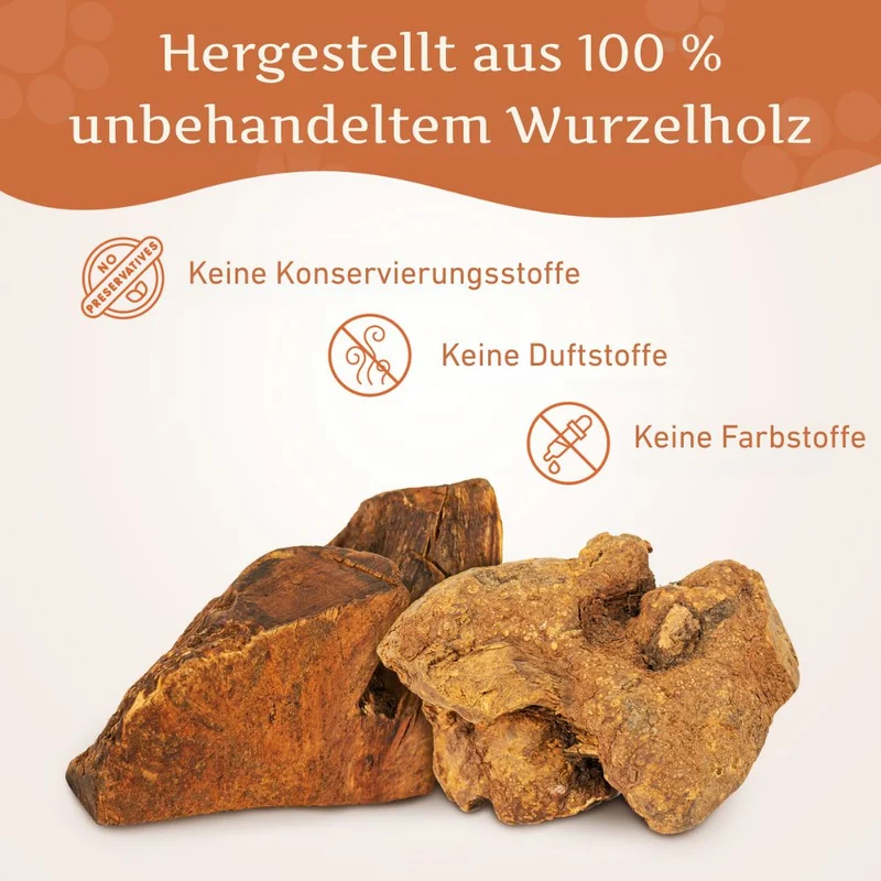 Kauwurzel aus Baumheide